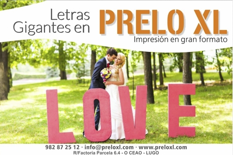 Letras gigantes en Prelo XL